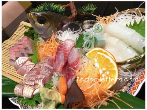 島根グルメ　海鮮　刺身の盛り合わせ